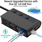 Caricabatteria auto TR24 3 in 1 con 4 porte USB