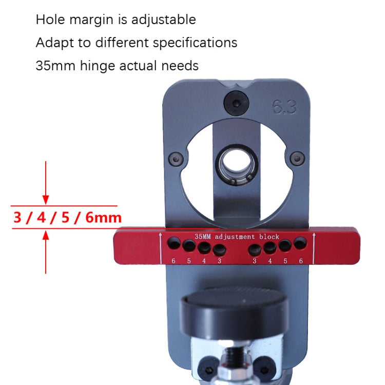 Cerniera da 35 mm con foro aperto per porta armadio 6 pezzi