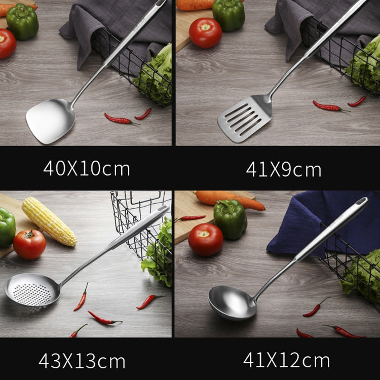Utensile da cucina in acciaio inox 304, spatola e cucchiai
