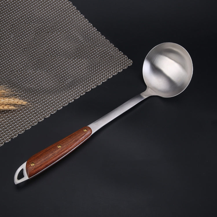 Set utensili cucina acciaio inox 304 con manico legno
