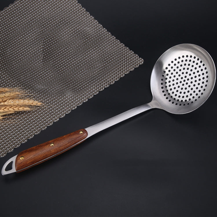 Set utensili cucina acciaio inox 304 con manico legno
