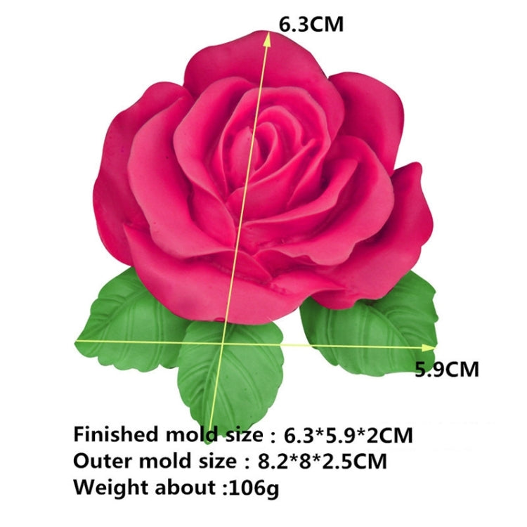 Stampo in silicone per sapone con fiore rosa grande