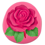 Stampo in silicone per sapone con fiore rosa grande