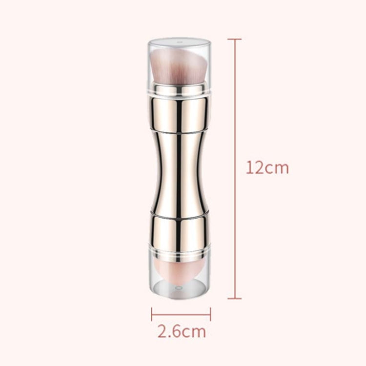 Pennello trucco retrattile 4 in 1 in metallo 13 cm