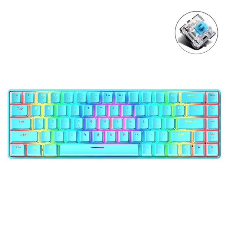 ZIYOU LANG T8 Tastiera meccanica da gioco RGB 68 tasti
