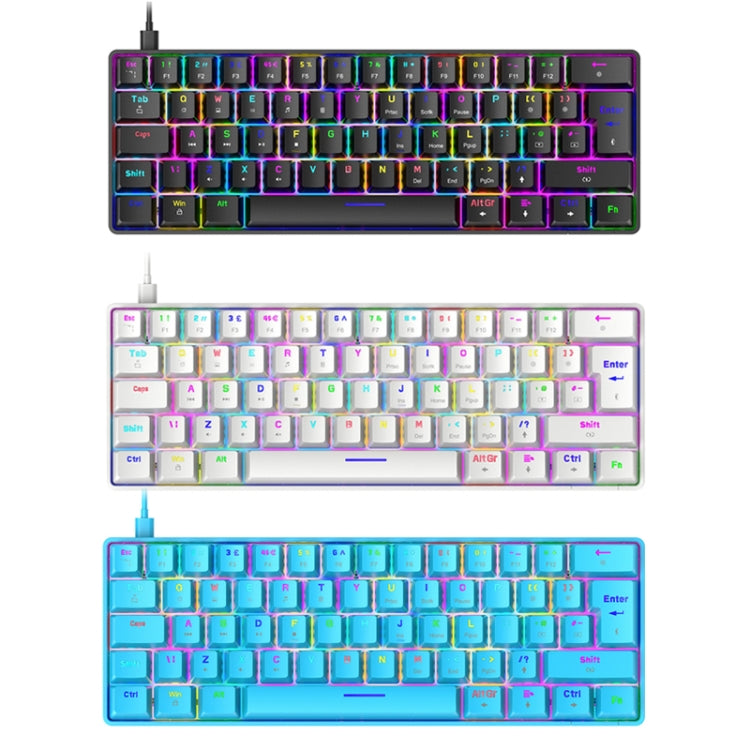 ZIYOU LANG T60 Tastiera meccanica cablata RGB 62 tasti