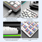 ZIYOU LANG T60 Tastiera meccanica cablata RGB 62 tasti