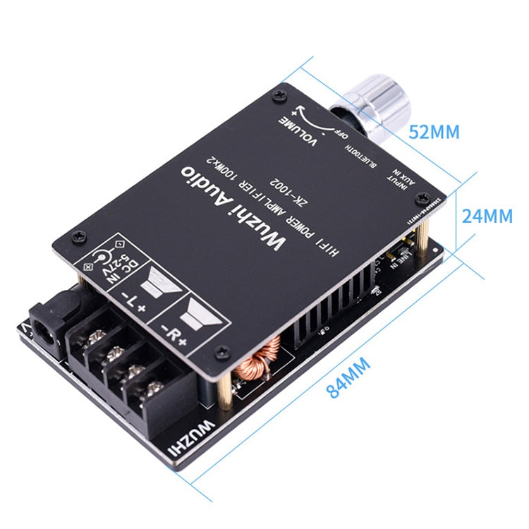 Amplificatore Bluetooth stereo Wuzhi ZK-1002, 100 W x 2 - immagine 3
