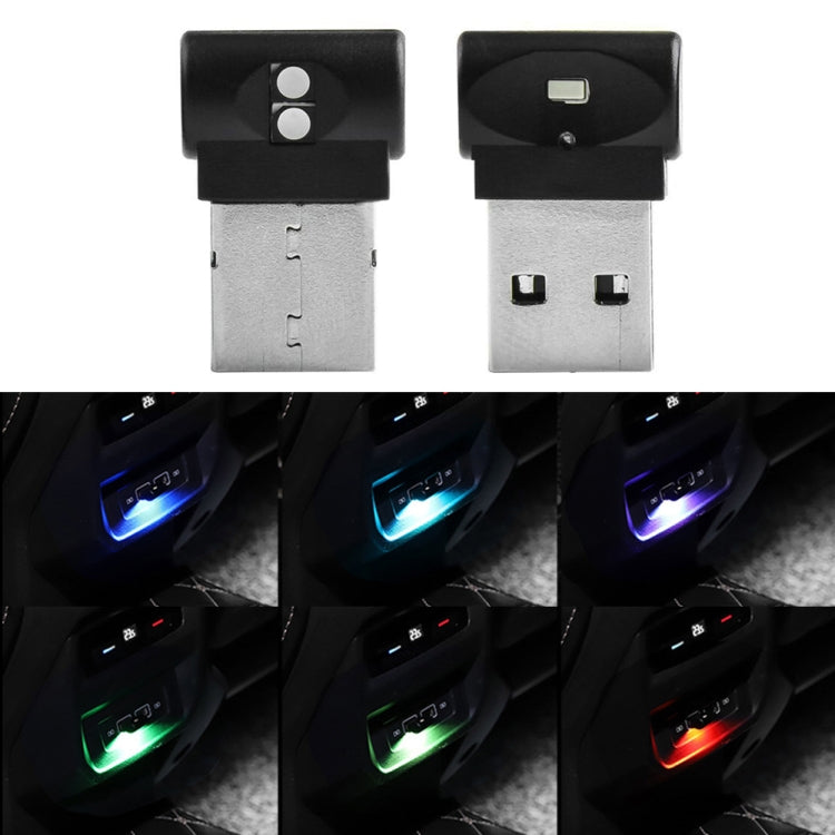 Luce LED decorativa USB per auto 2 pezzi colorata