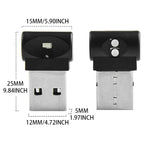 Luce LED decorativa USB per auto 2 pezzi colorata