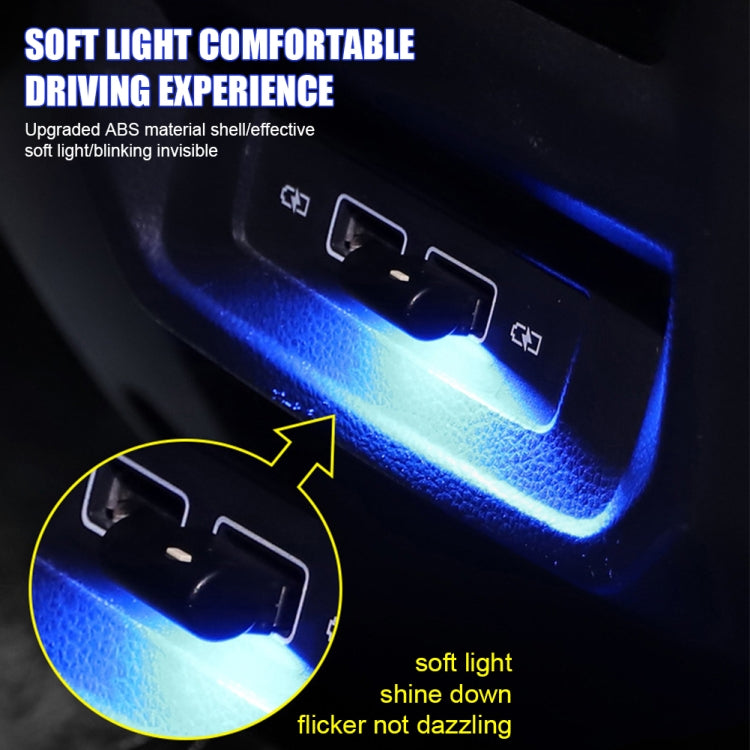 Luce LED decorativa USB per auto 2 pezzi colorata