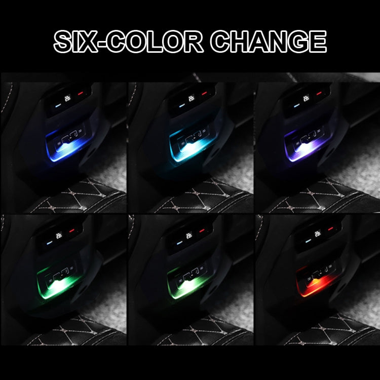 Luce LED decorativa USB per auto 2 pezzi colorata