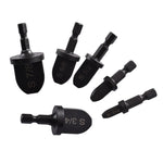 Set 6 espansori elettrici con codolo esagonale in acciaio