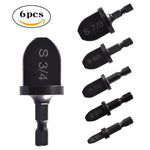 Set 6 espansori elettrici con codolo esagonale in acciaio