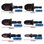 Set 6 espansori elettrici con codolo esagonale in acciaio