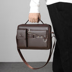 Borsa a tracolla da uomo in pelle PU WEIXIER D235