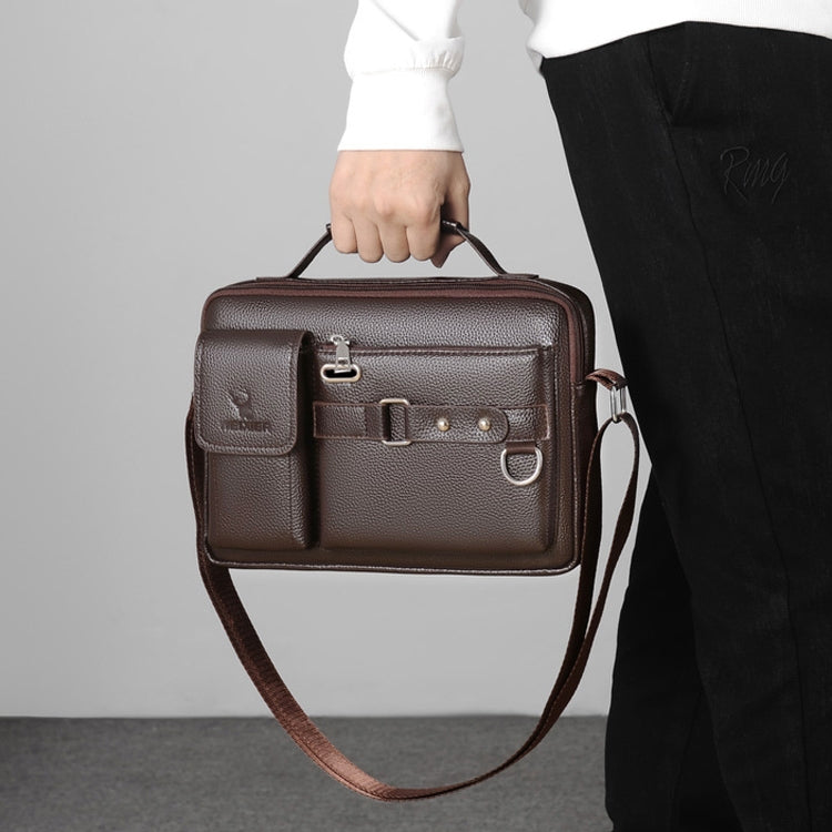 Borsa a tracolla da uomo in pelle PU WEIXIER D235