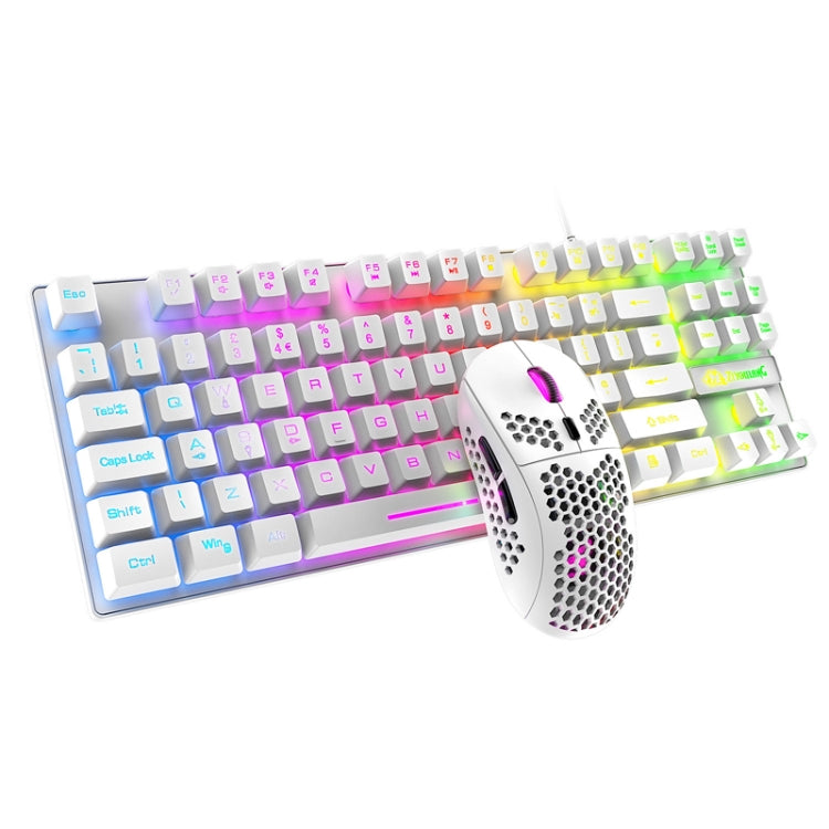 ZIYOU LANG T2 Set Tastiera Meccanica 88 Tasti e Mouse Gaming