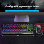 ZIYOU LANG T2 Set Tastiera Meccanica 88 Tasti e Mouse Gaming