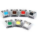 Set 10 switch Gateron G Shaft con copertura asse trasparente