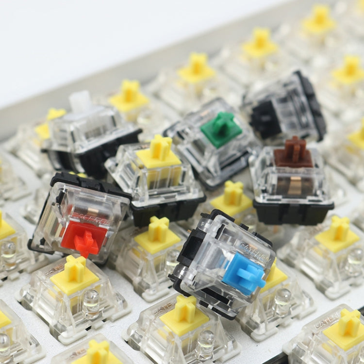 Set 10 switch Gateron G Shaft con copertura asse trasparente