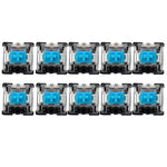 Set 10 switch Gateron G Shaft con copertura asse trasparente