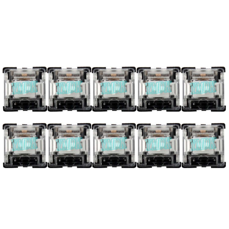 Set 10 switch Gateron G Shaft con copertura asse trasparente