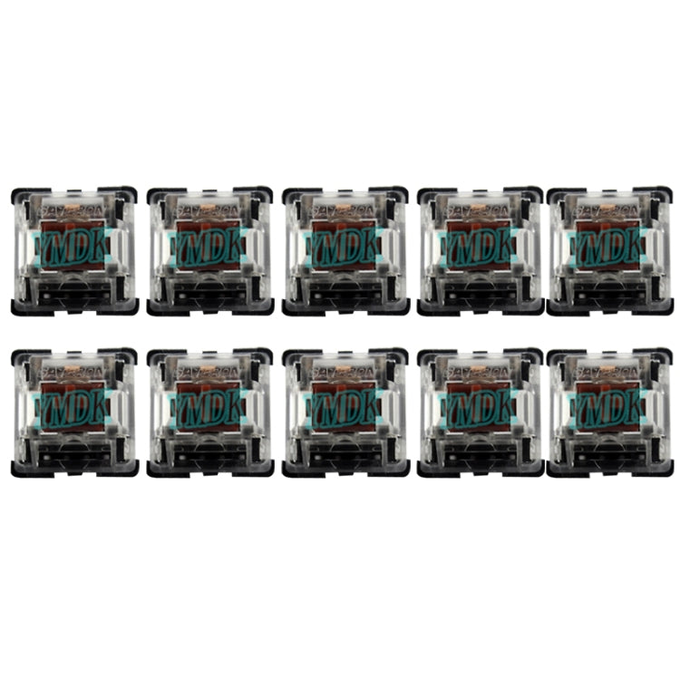 Set 10 switch Gateron G Shaft con copertura asse trasparente