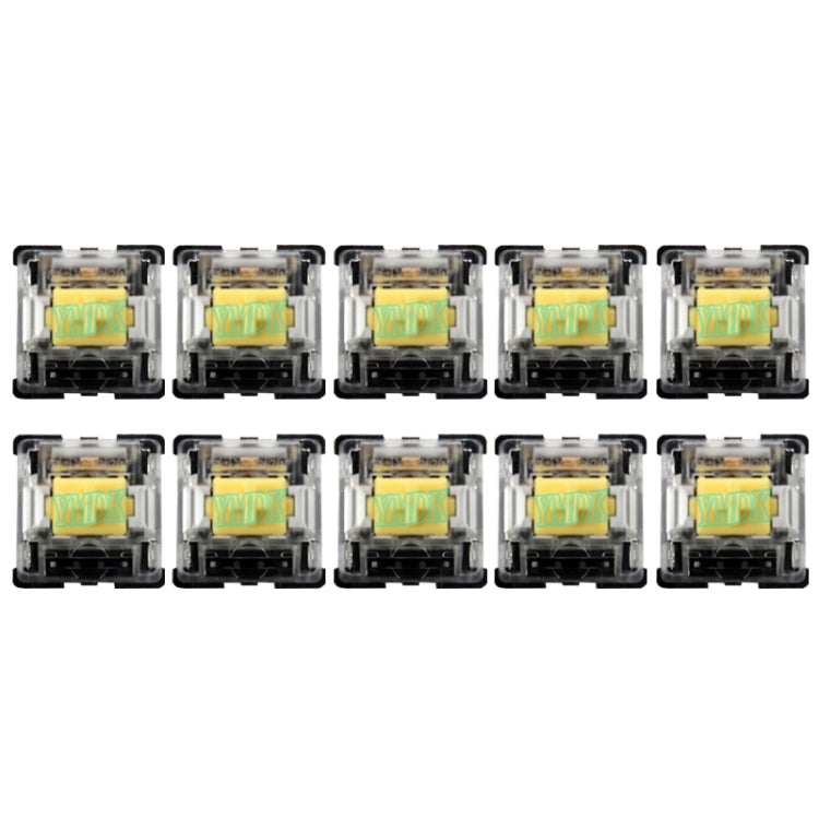 Set 10 switch Gateron G Shaft con copertura asse trasparente