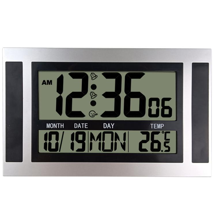 Orologio da parete LCD grande schermo con sveglia