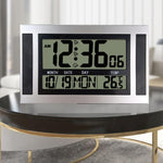 Orologio da parete LCD grande schermo con sveglia