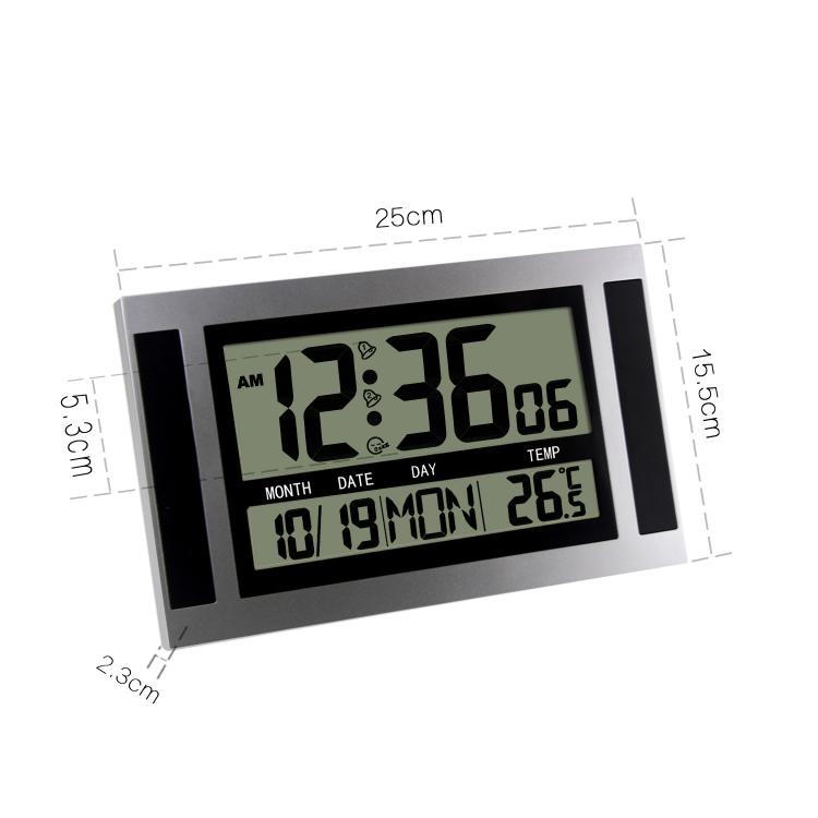 Orologio da parete LCD grande schermo con sveglia