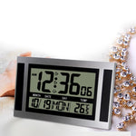 Orologio da parete LCD grande schermo con sveglia