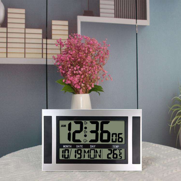 Orologio da parete LCD grande schermo con sveglia