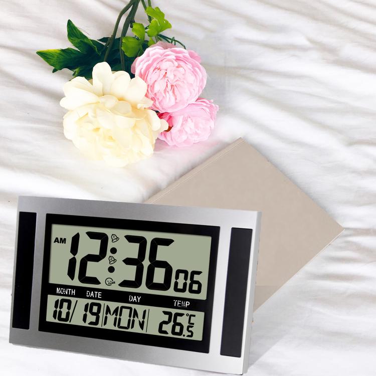 Orologio da parete LCD grande schermo con sveglia