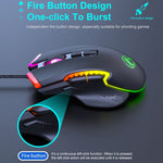IMICE T70 Mouse da gioco cablato 7200 DPI 8 pulsanti