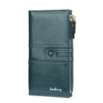 Portafoglio donna lungo Baellerry in pelle PU con zip e fibbia