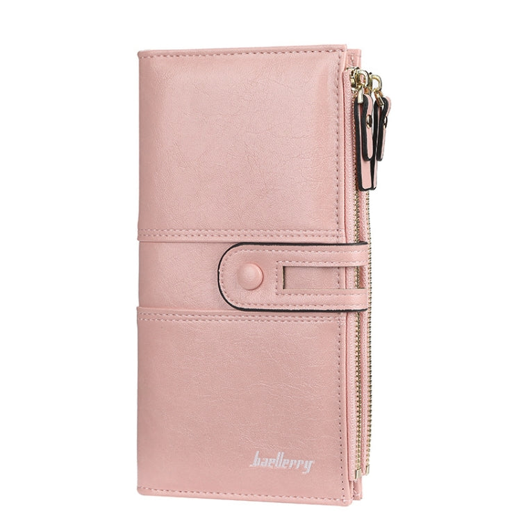 Portafoglio donna lungo Baellerry in pelle PU con zip e fibbia
