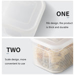 Set 6 Contenitori Conservazione Alimenti con Coperchio in PP