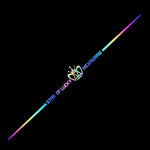 5 adesivi laser colorati 60 cm per auto