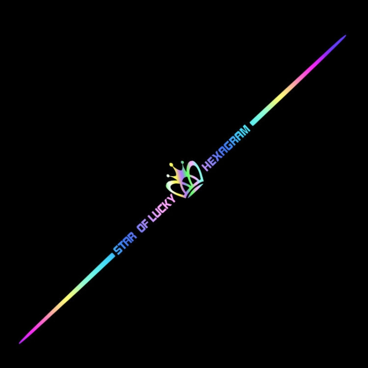 5 adesivi laser colorati 60 cm per auto