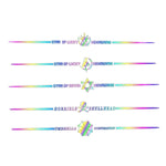 5 adesivi laser colorati 60 cm per auto