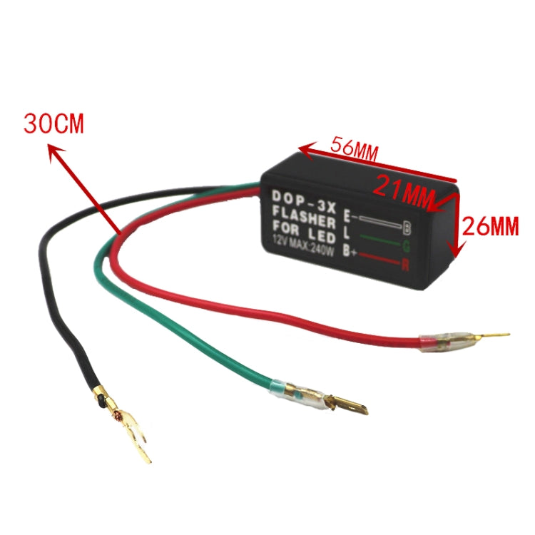 Indicatori di direzione a LED DOP-3X per auto e moto 12V