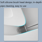 Set scopini WC doppia testa in silicone con base ventilata