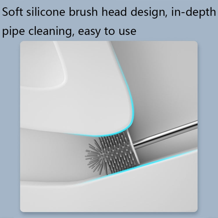Set scopini WC doppia testa in silicone con base ventilata