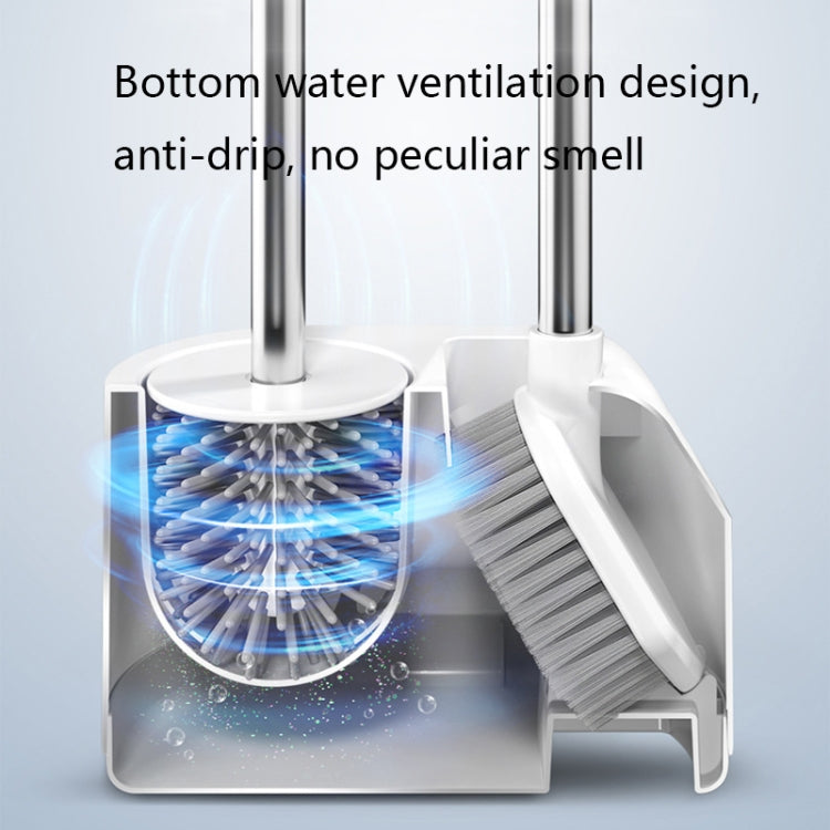 Set scopini WC doppia testa in silicone con base ventilata
