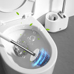 Set scopini WC doppia testa in silicone con base ventilata
