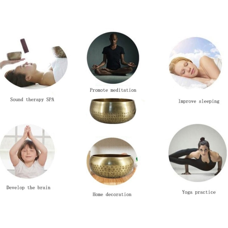 Ciotola di rame per meditazione yoga diametro 8-8.5 cm
