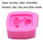 Stampo in silicone per cioccolato fondente 2 pezzi