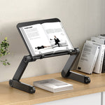 Supporto regolabile per laptop e libri in alluminio